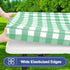 5 30"x60") Smiry Picnic Table Cover with Bench Covers, Waterproof Elastic Fitted Tablecloths for Foot Rectangle Tables