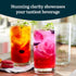 Libbey Heavy Base Drinking Glasses Set of 8, 15.5 Oz, Elegant Clear Water Glasses, Dishwasher Safe