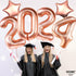 KatchOn Rose Gold 2025 Balloons - Giant 40 Inch Graduation Decorations, Class of 2025 Balloons