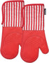 Silicone Oven Mitts - Heat Resistant 932? with Waterproof & Non-Slip Kitchen Mittens, Set of 2 Extra Long Gloves for