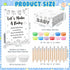 Blosssound Set 24 24 Funny Baby Shower Games Decorations Let's Make a Baby Clay Game Sign Play Clay Pencils Shower