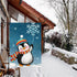 Winter Penguins Garden Flag 12x18 Inch Double Sided Burlap Welcome Christmas Snowflakes Scarfs Outdoor Holiday