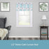 Kenney KN55250 Davenport Ball End Petite Café Decorative Curtain Rod, 28-48" Adjustable, White