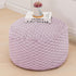 20x20x12 Inches Asuprui Pouf Ottoman Unstuffed Floor Pouf Ottoman Foot Rest Round Poof Seat Floor Bean Bag Chair