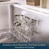 Consumest Sponge Holder Smiley Face - Kitchen Sink Caddy, Sink Organizer with Removable Suction Cups & Adhesive Strips