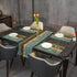 Set 6, Farmhouse Table Runners of Wood Grain Spring Table Runner White Table Runner Kitchen Tablecloth Heat Resistant