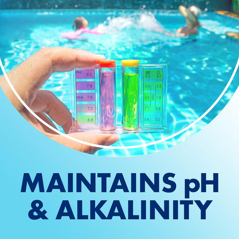 HAMMER Swimming 1 Pack, 16 Count ARM & Clear Balance Pool Alkalinity & pH Maintenance Tablets, White