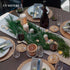 Round Woven Placemats Set of 6, Natural Water Hyacinth, 13.5 Inch Rattan Placemats for Outdoor Patio Table
