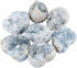 rockcloud Large Natural Raw Blue Celestite Mineral Healing Crystal Cluster Geode Irregular Home Decoration Specimen