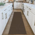 IOHOUZE Washable Runner Rug 2'x7', Rubber Backing for Hallways, Indoor Kitchen Rugs, Woven Cotton Floor Carpet (Brown)