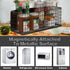 Magnetic Basket Fridge Large Pen Holder, Whiteboard Metal Wire Basket Storage Organizer (Black-High)
