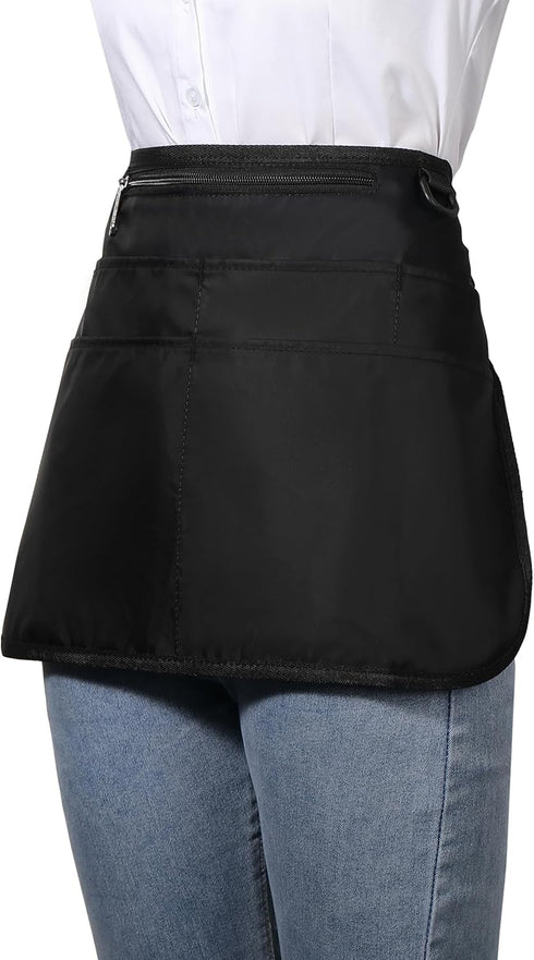 Bafelia 6 Barber Apron with Pockets, Waterproof and Bleach-proof Hair Stylist Apron for Men Women,Hairdresser Apron