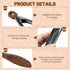 YaHees (9 inch) Wooden Tongs for Cooking, Multi-Purpose for Tossing Salads, Grilling, Flipping Food & Serving Bread