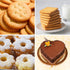 ALLTOP 5 Piece Round Biscuit Cutters with Handle, Stainless Steel Cookie Cutter for Pastry