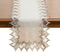 Natural Linen Table Runner 90 inches Neutral Earth Tones Beige Lace Coffee