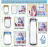 20 Pack 1000ml (9.6x6.6inch) Reusable Mason Jar Bags for Candy & Snacks - Leakproof Storage & Display