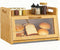 BAMBANG Extra Large Bread Box, Bread Box for Homemade Bread, Bamboo Wooden