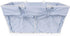 DII Farmhouse Chicken Wire Egg Basket with Liner, Denim, 16x12x7.88"