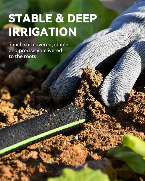 1/2'' 50ft 80% RAINPOINT Soaker Hose for Garden, Drip Irrigation Hose, Water Seeper Soaker Hoses for Foundation
