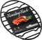 GOURMEX Black Oval Oven Roasting Rack, Non-Stick Coating, PTFE Free, Dishwasher Safe, 6 x 9 Inch