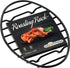 GOURMEX Black Oval Oven Roasting Rack, Non-Stick Coating, PTFE Free, Dishwasher Safe, 6 x 9 Inch