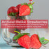 VIDELLY 20 Pieces Artificial Strawberries, Lifelike Red Realistic Plastic Fruit for Kitchen Party Decoration, Photo