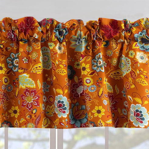 Greenland Home Astoria Semi-Sheer Window Valance – Decorative Treatment for Living Room, Bedroom, or Kitchen, 84 W x 19