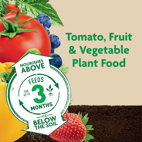 3 4.5 lb. Miracle-Gro Shake 'N Feed Tomato, Fruit and Vegetable Plant Food - Fertilizer for Vegetable Gardens