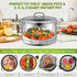 Steamer Basket, 3rd Generation Stainless Steel Vegetable Steamer with Extendable Handle for Instant Pot