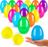 JOYIN 3.15" Easter Eggs, Large Fillable Plastic Eggs Empty Colorful Bright Eggshells