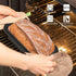 Silicone Bread Loaf Pan with Metal Reinforced Frame, Non-Stick Baking Pans for Homemade Bread, Black