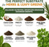 Top Tier Genetics (2 Herbs and Leafy Greens Soil Premium Organic Nutrient-Rich Potting Mix for Basil, Mint, Lettuce