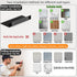 Set 2, 30CM, HNVNER Metal Floating Shelves of Length Black Wall Shelf for Bathroom, Display Shelves for Wall Decorative