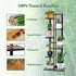 6 46 Inch DolceLuna Plant Stand Indoor Tier, Bamboo Plant Shelf Corner Display Rack, Tall Multiple Planter Pot Holder