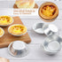 25 Pack Egg Tart Molds, Puto Molder Cookie Steamer Dessert Molds, Small Aluminum Nonstick Pans for Baking