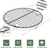 TeamFar Cooling Rack, 9inch Round Baking Wire Rack with Stainless Steel Core & Nonstick Coating, for Roasting Grilling Steaming, Non Toxic & Sturdy, Oven Safe & Anti-melt, Easy Clean – Set of 2