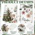 FuWeave Christmas Kitchen Towels Beige Xmas Tree Dishtowels Decorative Hello Winter Hand Towels Absorbent Gloves Ball