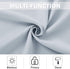 NICETOWN Greyish White Tiers Kitchen Curtains, Room Darkening Energy Efficient Grommet-Top Panels for Short Windows