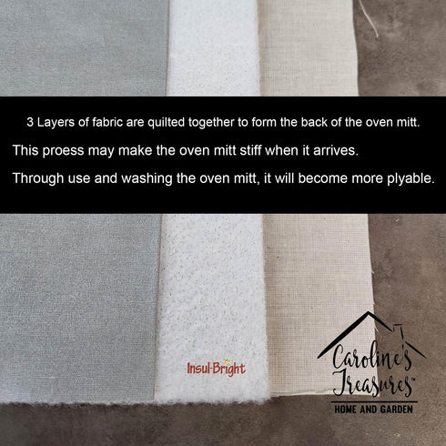 Caroline's Treasures DAC2569OVMT Westie Hippie Dawg Oven Mitt, Heat Resistant Thick Mitt for Hot Pans and Oven