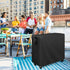 65-80 Black-32''L x18''W x32''H Kingling Cooler Cart Cover Fits Quqrt Patio Cooler Cart, Waterproof Outdoor Cooler Cart