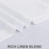 White Kitchen Curtains 24 Inch Length, 2 Panel Pocket Lace Cotton Textured Sheer Linen Short Cafe Curtain