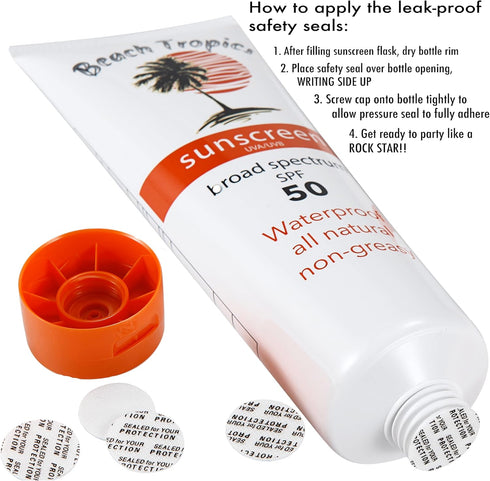 Jokel 2-Pack (10 oz Classy Wino Sunscreen Flask Each) Hidden Alcohol Container | Discreet Liquor-Disguise Bottle