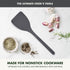GreenPan Silicone Solid Turner Spatula, Flexible Nonstick Cooking Utensil, Heat-Resistant, BPA-Free, Gray