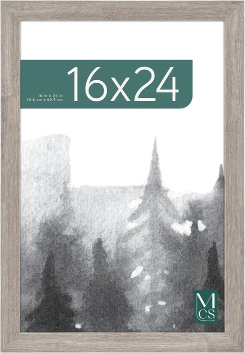 MCS Museum Poster Frame 16x24 Barnwood, Vertical & Horizontal Wall Hanging Large Picture Frame for Photos
