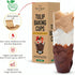 Tulip Cupcake Liners - 200pcs Muffin Liners for Baking, Sturdy, Greaseproof, Easy to Use, Beige White Brown