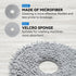 Microfiber Vacuum Mop Cloth Pads for Roborock Q Revo & Qrevo MaxV Robot Vacuum, Reusable & Washable Replacement Parts