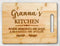 Granna's Kitchen Bamboo Cutting Board - Mother's Day Gift from Grandchildren - Best Grandma Cutting Board