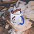 3dRose I Love Penguins Two Tone Mug, 11 oz, Blue/White