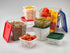 Carlisle FoodService Products 4 Quarts Square Food Storage Container, Stackable Design for Catering, White