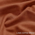 Terracotta Linen Curtains, 84 Inch Length 2 Panels Set for Living Dining Room, Light Filtering Semi Sheer Drapes